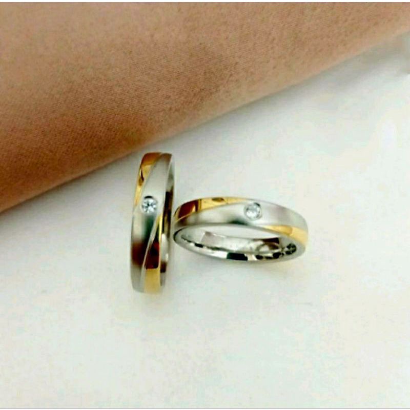 CINCIN CAUPLE TITANIUM GOLD MC 003 HARGA SATUAN YA KAKKK