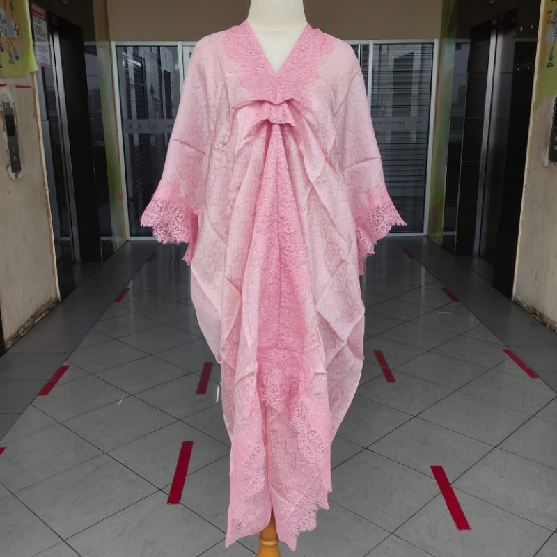 Kaftan Viscose Renda/Dress Batik Viscouse Renda