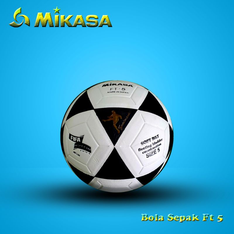 BOLA SEPAK FT 5 UKURAN 5 MIKASA SEPAK BOLA/ALAT OLAHRAGA/LATIHAN SEPAK BOLA