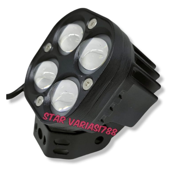 Lampu tembak cree 4 mata led L4Z 40 Watt HJG high low kuning putih 4 LED waterproof