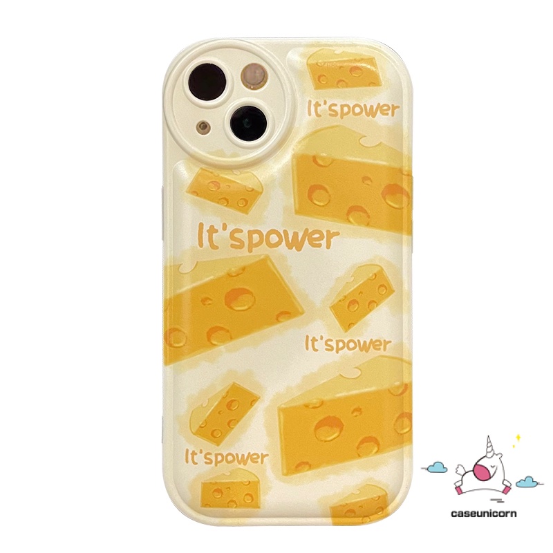 Soft Case Desain Kartun Keju 3D Untuk iPhone 11 14 13 12 Pro MAX 6 6s 7 8 14 Plus XR X XS MAX SE 2020