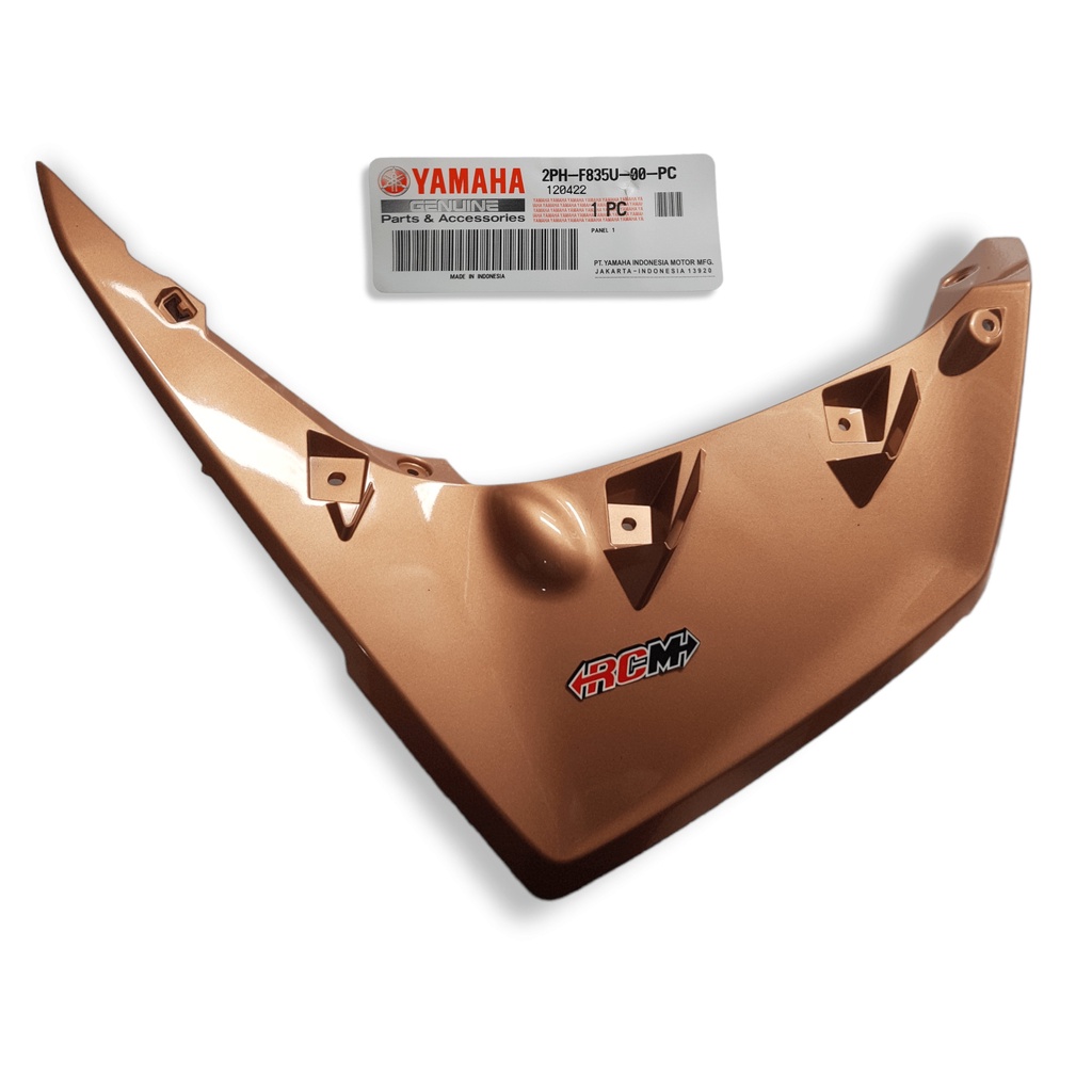 2PH-F835U-00 SAYAP BODY BODI COVER PANEL DPN DEPAN BAGIAN BLKG BELAKANG BLK SELEBOR SLEBOR SPAKBOR SEPAKBOR KIRI MIO M3 125 BRONZE HITAM MERAH ORI ORIGINAL YAMAHA YGP ASLI