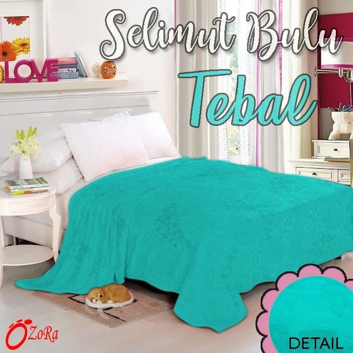 Blanket Selimut Bulu Tebal Halus Polos Hotel Ukuran 150X200 Dewasa