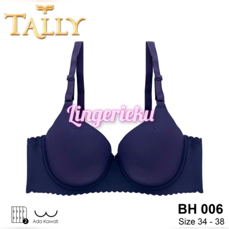 Tally 006 BH Bra Wanita Seamless Berkawat Busa Tipis Cup C