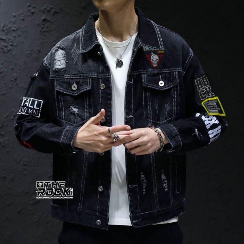 jaket jeans hiphop THE RDCK