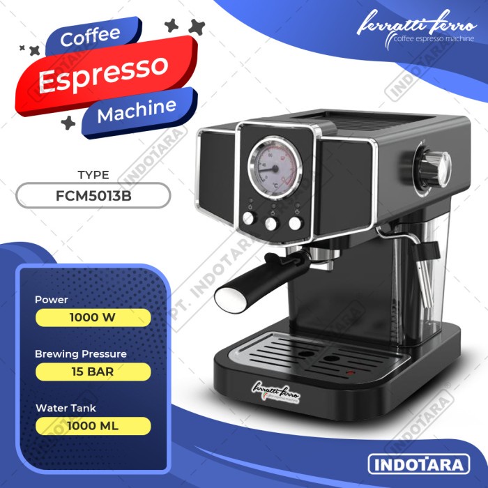 NEW Mesin Kopi Espresso / Espresso Machine Ferratti Ferro FCM-5013B