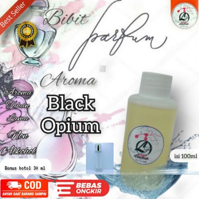 Black opium bibit parfum plus botol 30ml non alkohol