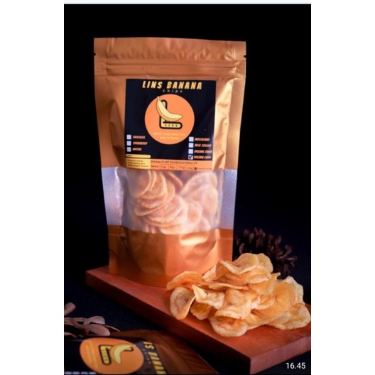

Lins banana chips original gurih 180g
