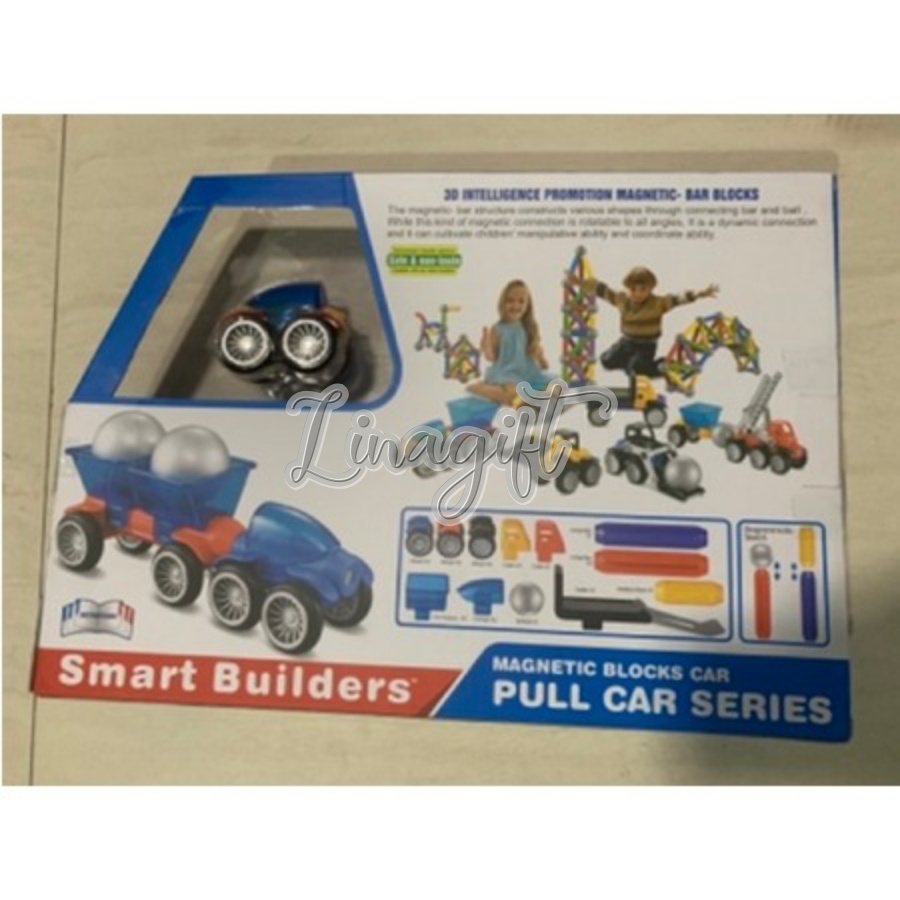 TIANLIDA MAGNETIC BLOCKS C4R PULL CAR SERIES SMART BUILDER MAINAN EDUKASI ANAK