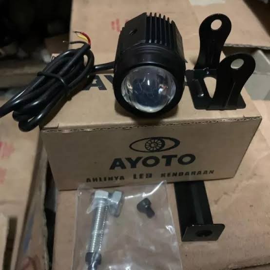 Lampu FOGLAMP LED AYOTO F02 1 Mata F03 2 Mata Tembak Pojie Motor Mobil  D2 UPERBRIGHT