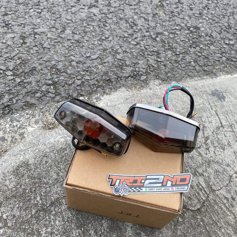 Stopan Cb BSA stopan cb smoke hitam stoplamp smoke Bsa