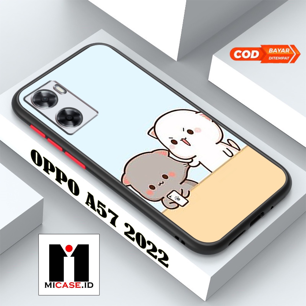 Case OPPO A57 2022 - Casing OPPO A57 2022 Fashion Case Terbaru 2022 MI.CASE [ LUCU ] Soft Case Glass