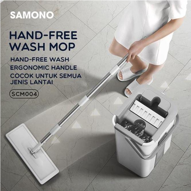 Samono Alat Pel Lantai Ultra Mop Multifungsi Ergonomic Magic Mop Handle Rotasi Dapat Berputar 360 Derajat