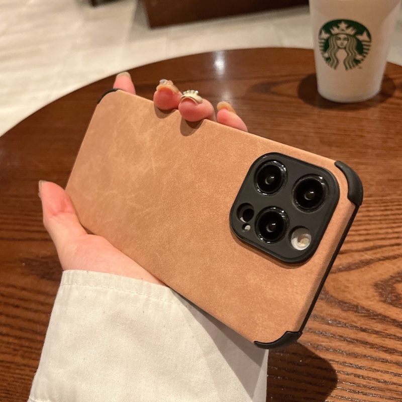 Soft Case Bahan Suede Tahan Banting Untuk iPhone 12 11 Pro X XS MAX XR 7 8 Plus