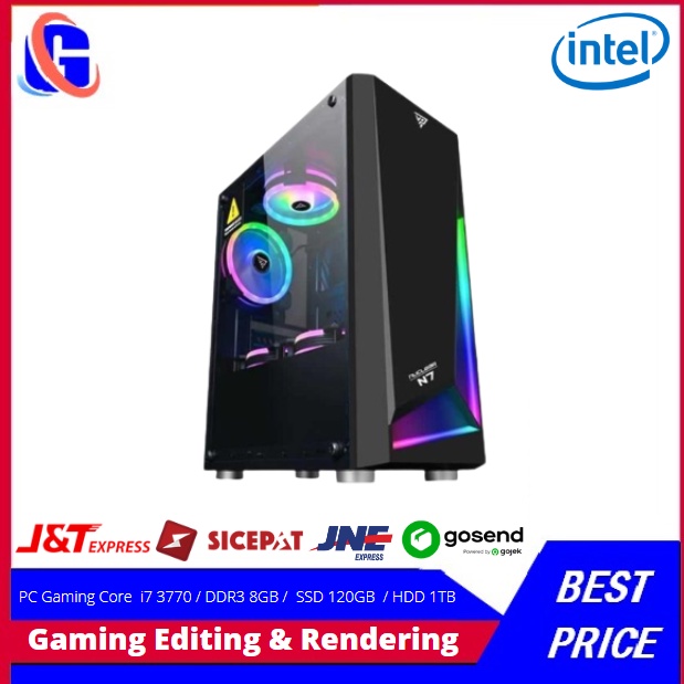 PC Gaming Intel Core  i7 3770 (Radeon R7 240 4GB DDR5) SIAP GAMING