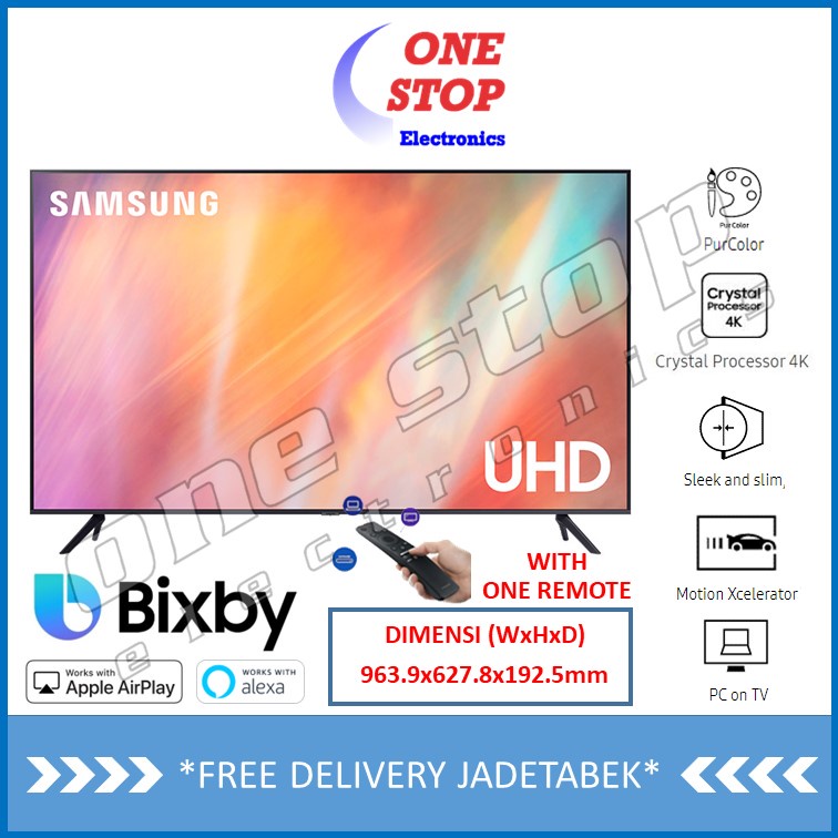 SAMSUNG 43AU7700 4K UHD SMART TV 43 Inch UA43AU7700KXXD