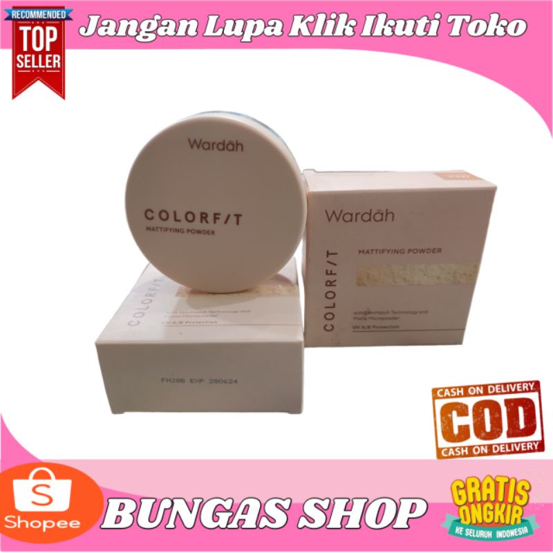WARDAH COLORFIT MATTIFYING POWDER // BEDAK TABUR WARDAH
