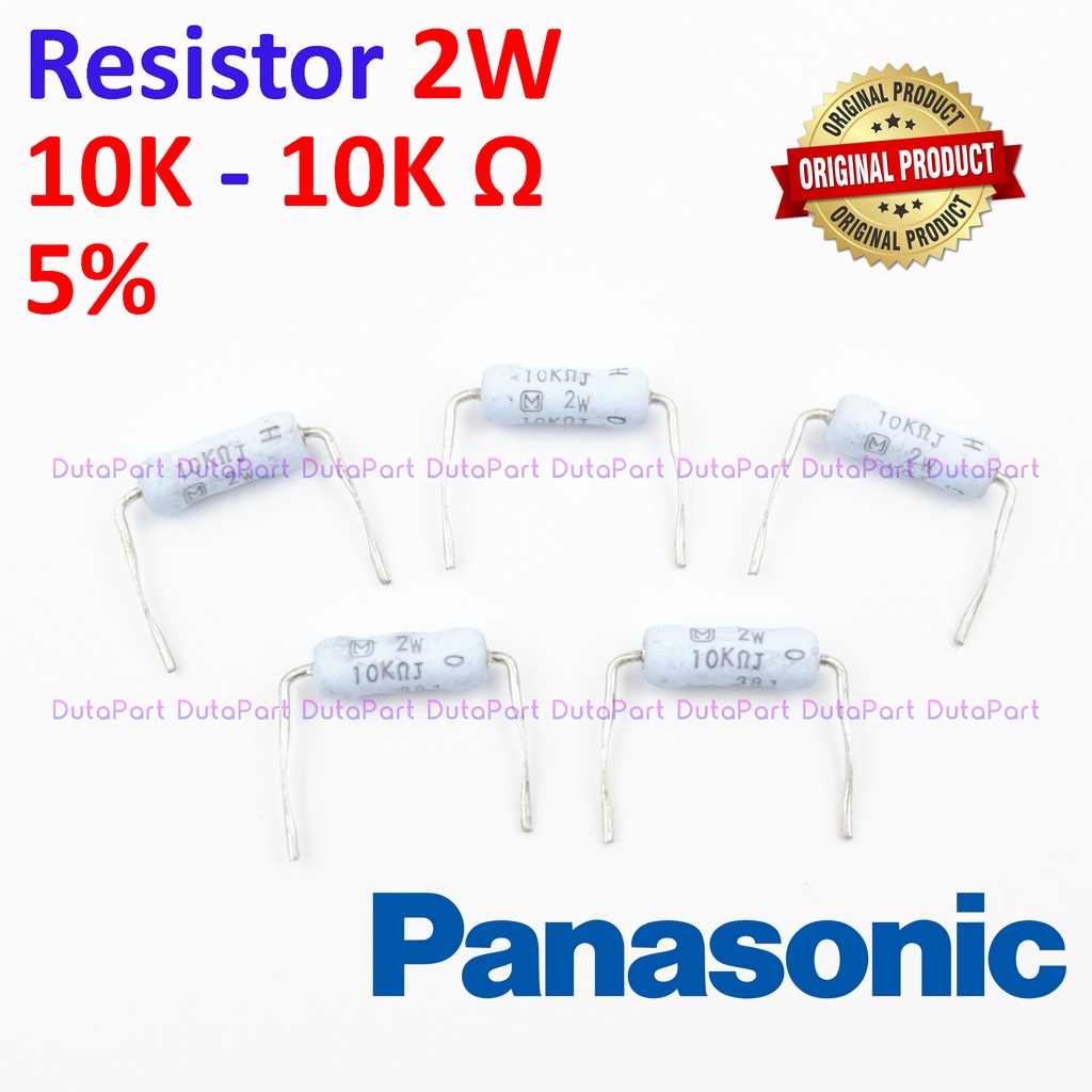 Resistor 10K Ohm 2 Watt 5% ORIGINAL PANASONIC 2W 10K R HIGH QUALITY