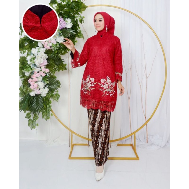 Kebaya Tunik Brukat Bordir / Kebaya Pesta / Kebaya Modren / Kebaya Pesta / Kebaya Wisuda / Kebaya