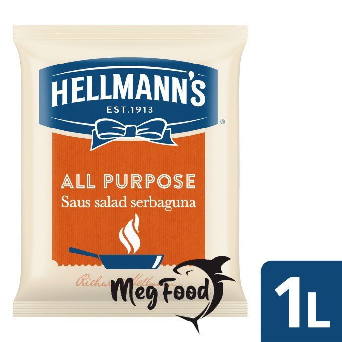 

Hellmann's All Purpose Mayo Magic Pouch I Saus salad Serbaguna - 1 L