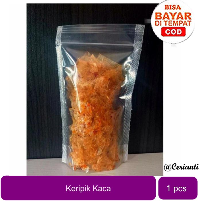 Keripik Kaca/ Keripik Beling Pedas 50gram Termurah Terenak_Cerianti