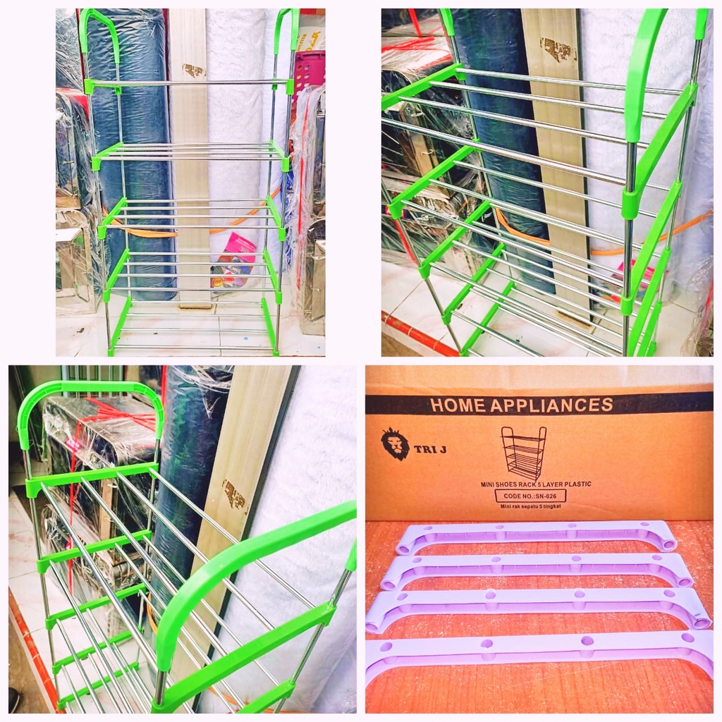 Tri J - Rak Sepatu 5 Susun - Lemari Sepatu 5 Tingkat