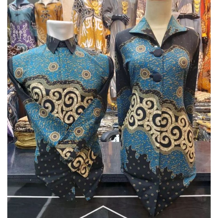Jual Batik seragam kantor modern kekinian/Tunik batik cantik wanita ...