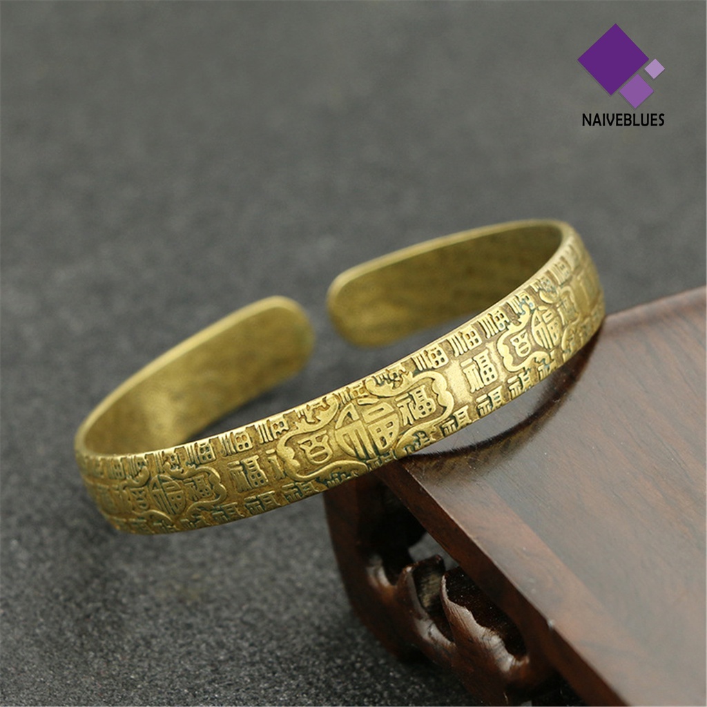 Gelang Bangle Adjustable Bahan Kuningan Untuk Pria Dan Wanita