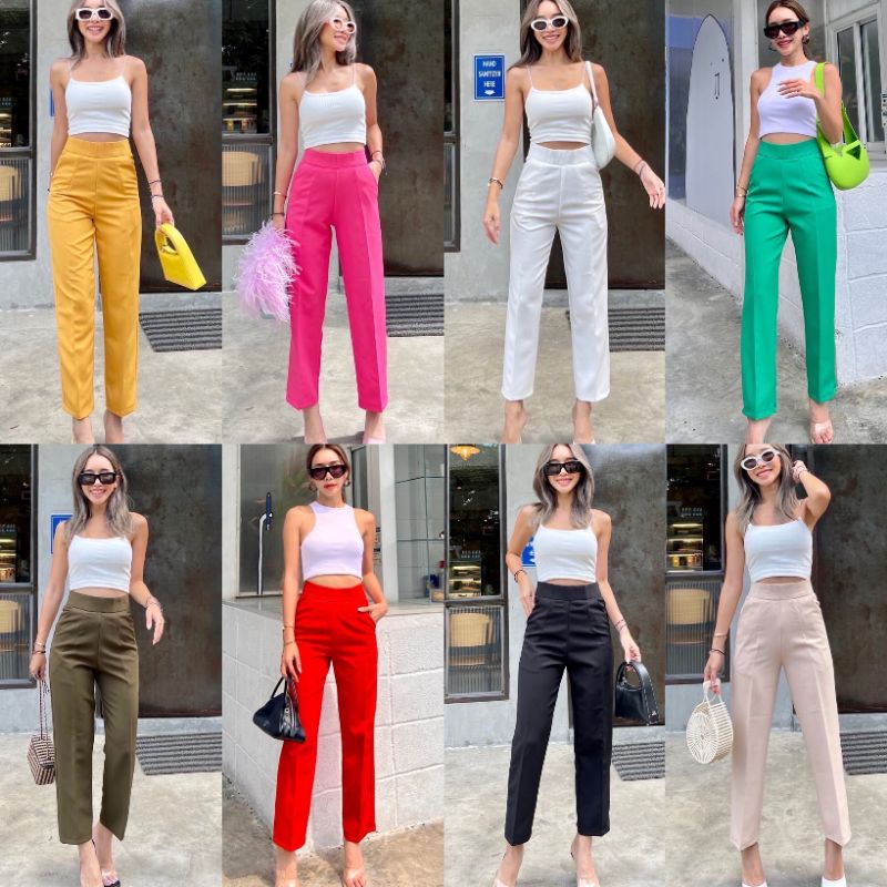 (LABEL BANGKOK MEDAN) READY CELANA HW PANT ROMI 7/9 BY PROMTHONG