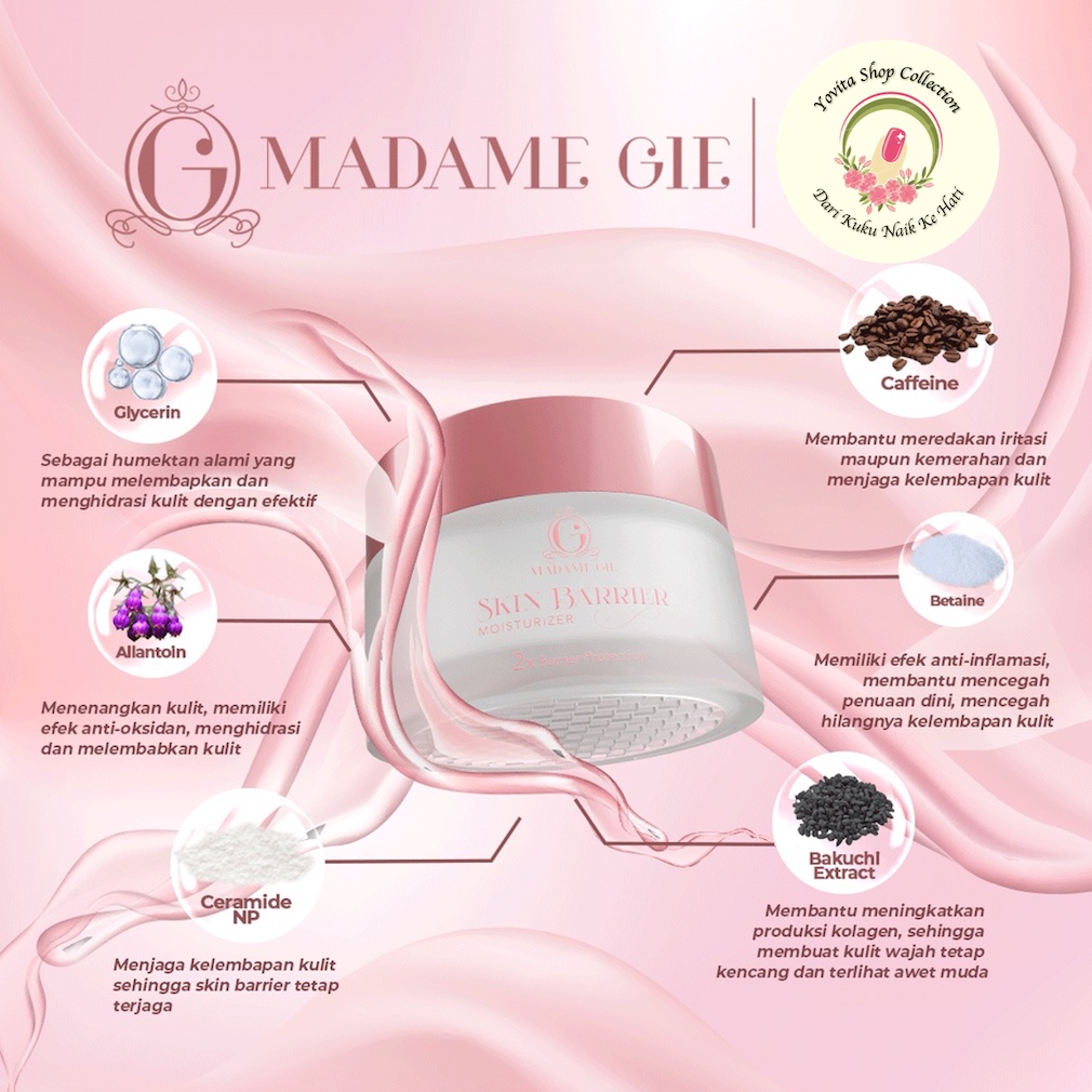 Moisturizer Madame Gie Skin Barrier 50gr | Skincare Pelembab Wajah