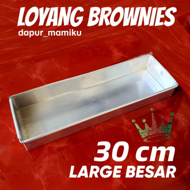 DAPURMAMIKU Loyang Brownis Cetakan Kue Bronis Brownies Loyang Brownis 30x10x4 30x10x5 30 x 10 x 4