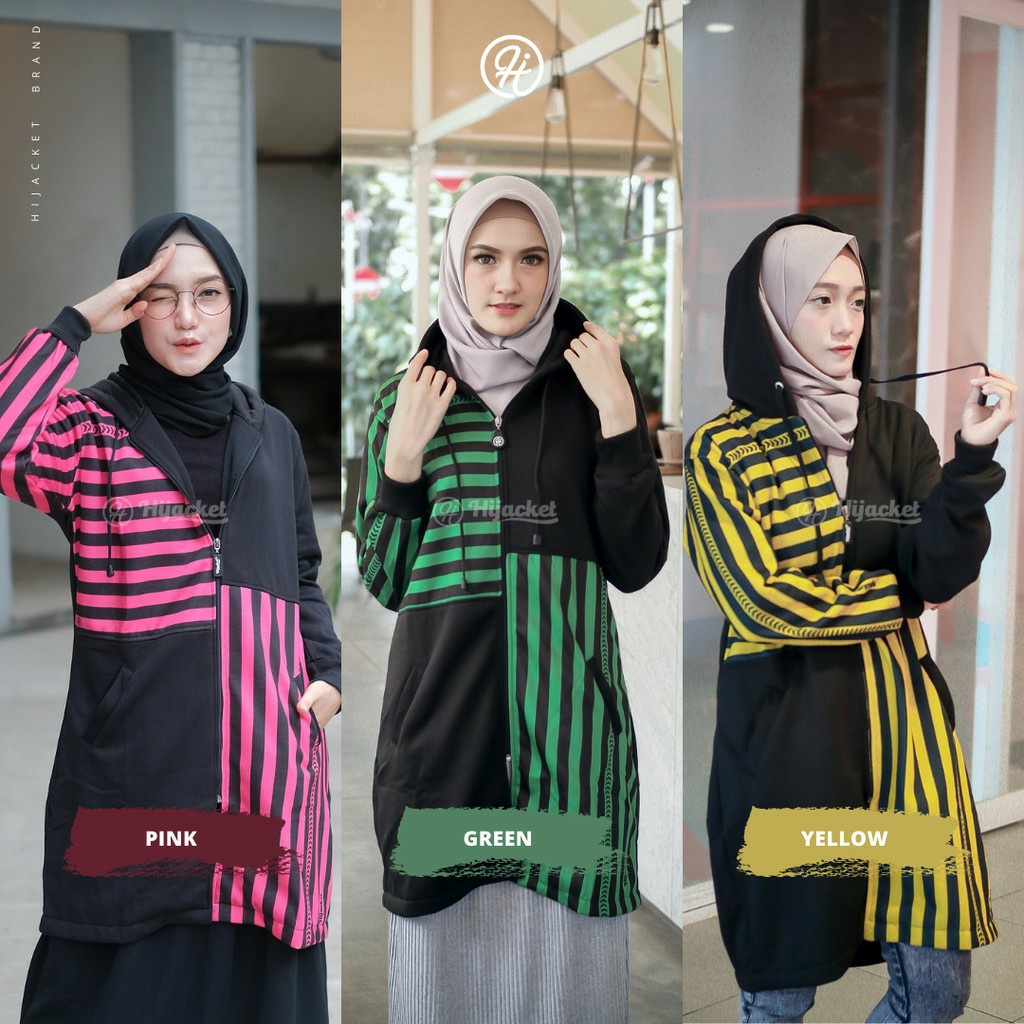 HIJACKET® ORIGINAL GHANIA JAKET WANITA JAKET MUSLIMAH HIJABER PERTAMA DI INDONESIA