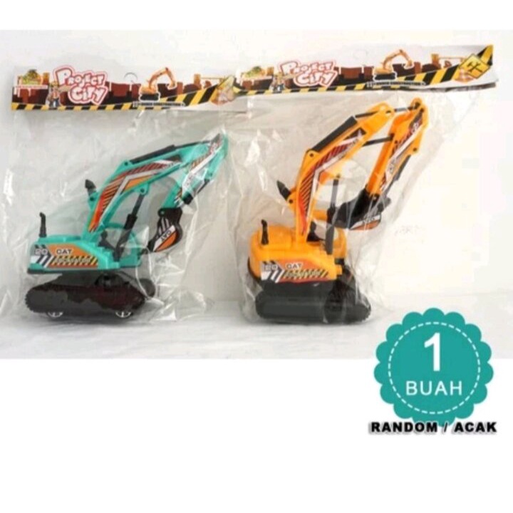 Mainan Mobil Excavator Mini / Mainan Edukasi Anak Mobil Beko Mini / Mainan Keruk Mini Murah