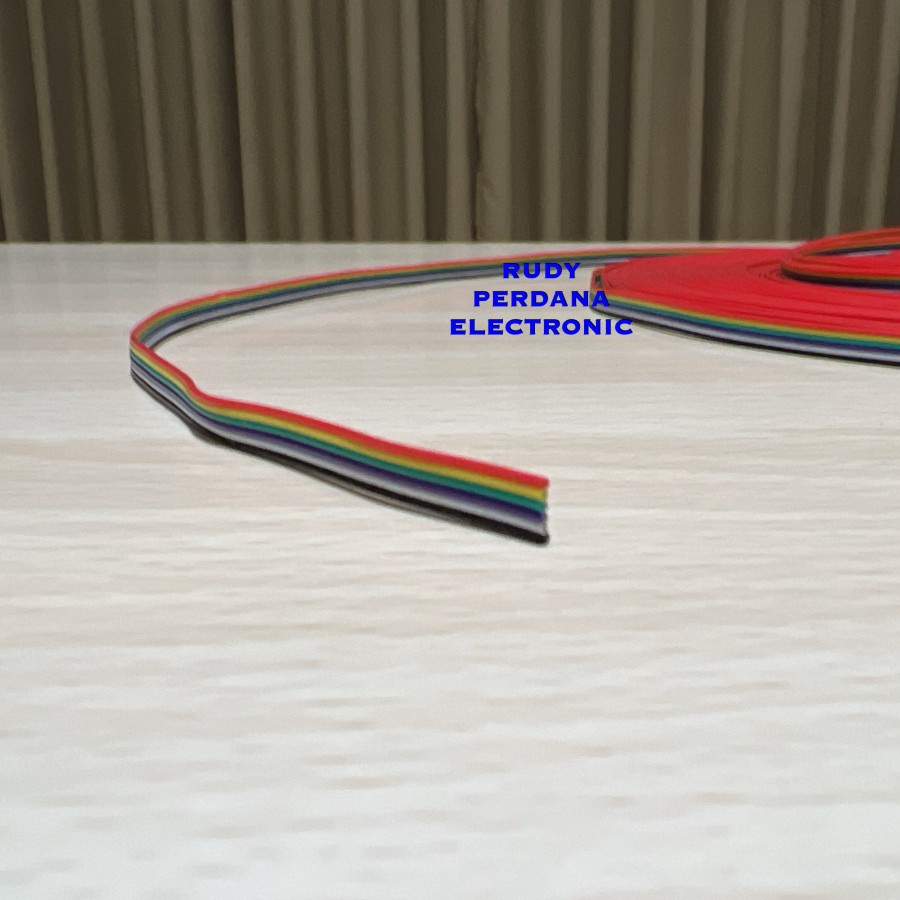 RAINBOW FLAT JUMPER CABLE KABEL PELANGI 6P 6 PIN 6W 6 WATT JALUR