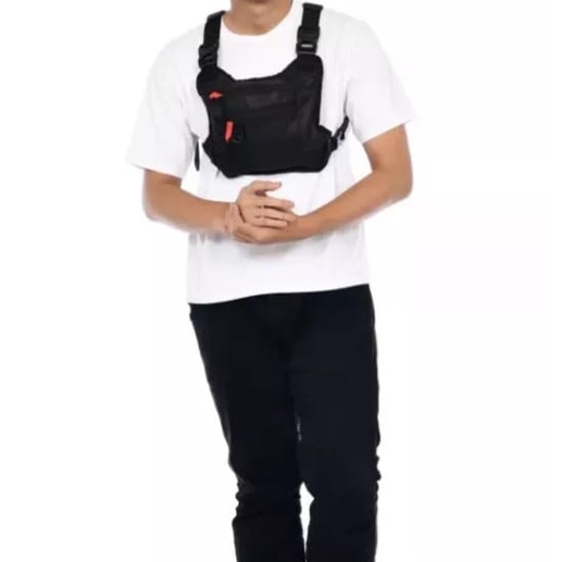 tas dada pria tactical rompi - Rompi motor tas depan dada - rompi motor bicycle