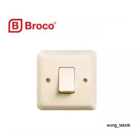 SAKLAR LISTRIK SINGLE TANAM MERK BROCO