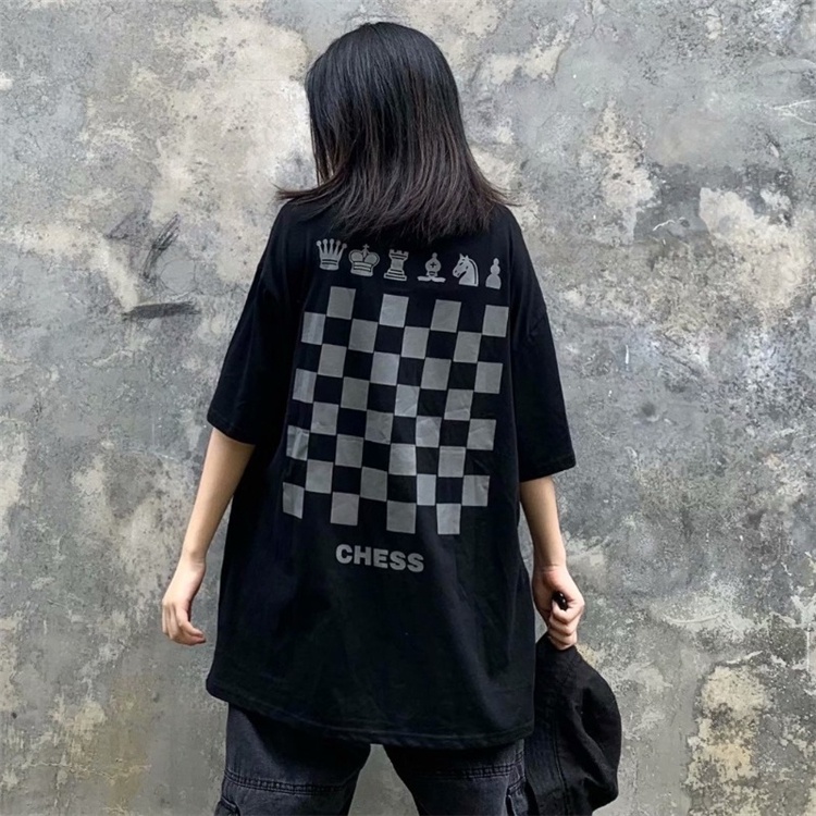 Kaos Atasan Wanita Hitam/Fashionable T-shirt Import/Baju Atasan Cewe Oversize(realpict)