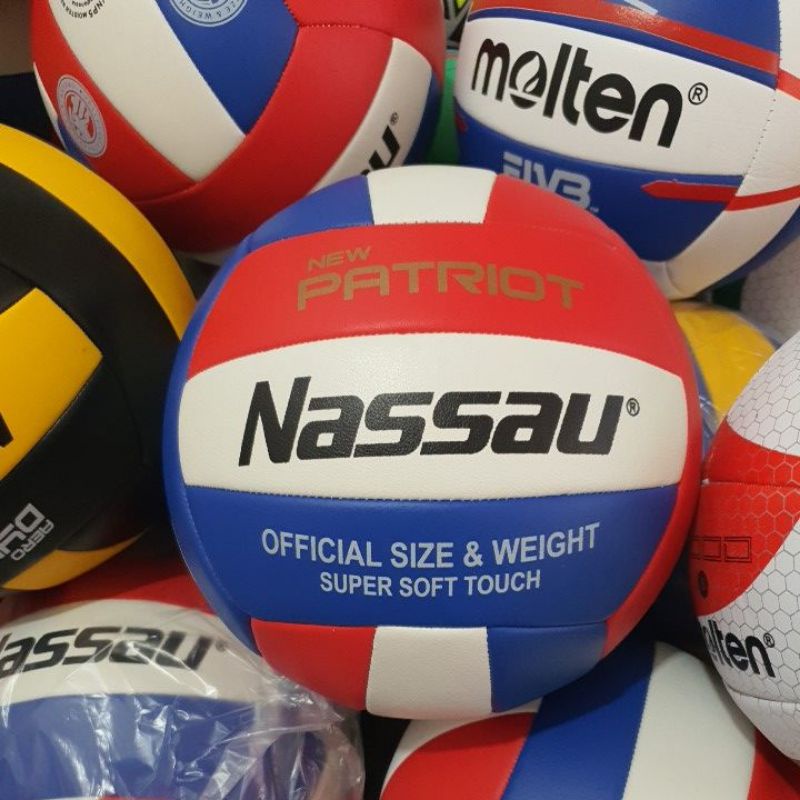 BOLA VOLI /VOLLY  (MIKASA NASSAU MOLTEN) HARGA TERBAIK PILIH SESUI VARIASI TIPE TERMURAH-Nassau patriot jait