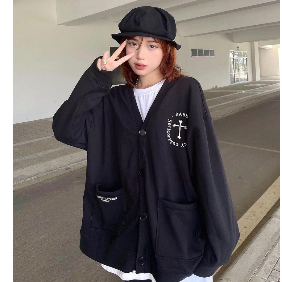 SWEATER OVERSIZE / CONFUSED OUTHER CARDIGAN SWEATER WANITA KOREAN STYLE / OUTER