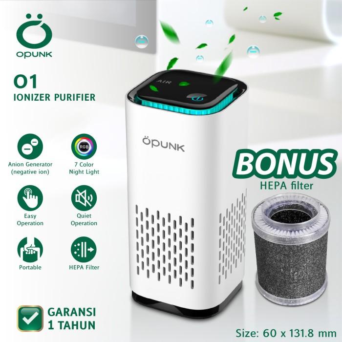 IONIZER AIR PURIFIER Mobil OPUNK BONUS HEPA FILTER