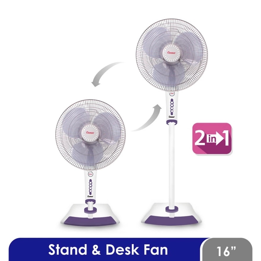 KIPAS ANGIN COSMOS sen Stand Fan 2in1 16 inch - 16-SEN ORI SNI