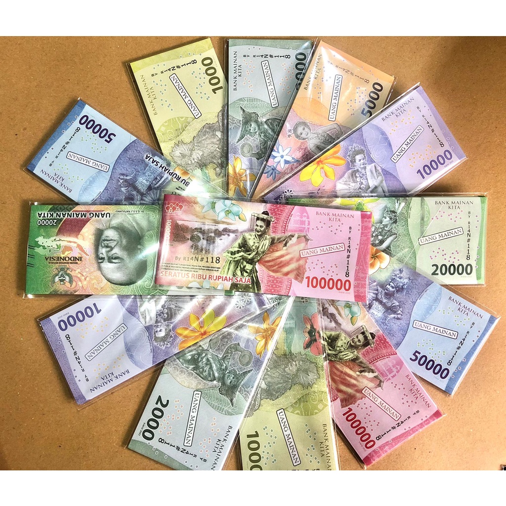 uang mainan  ( HARGA UNTUK 25  LEMBAR )-mix baru