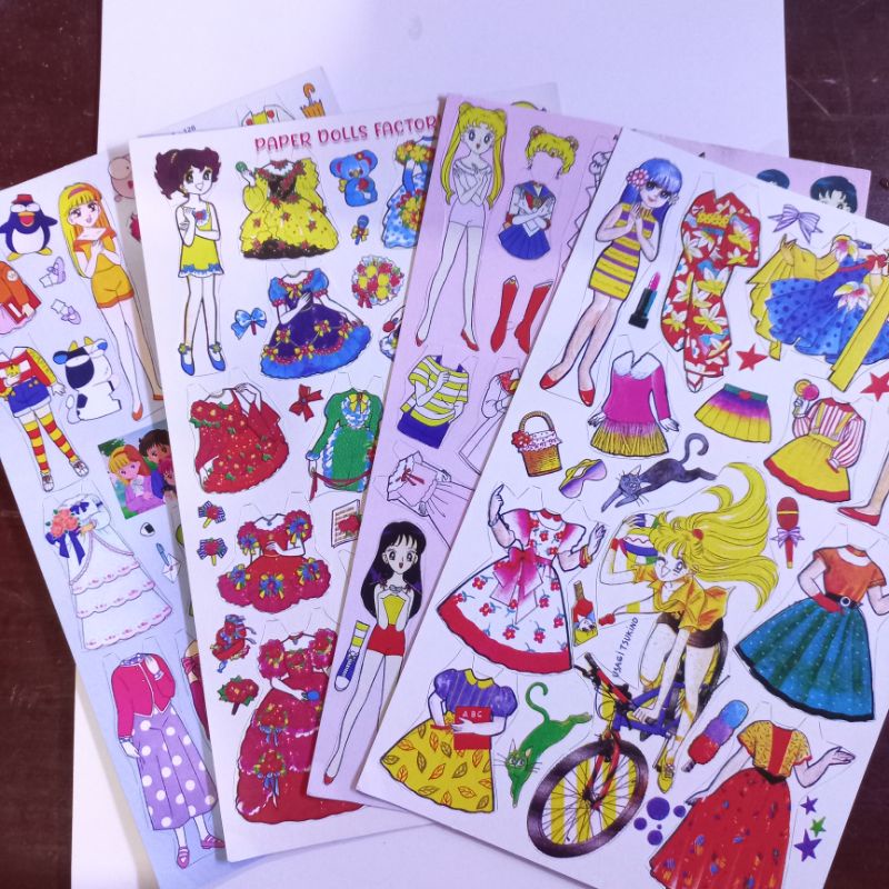 (TANPA POTONG) MAINAN ANAK JADUL BP BEPE BONGKAR PASANG PAPERDOLLS PAPER DOLLS part 4