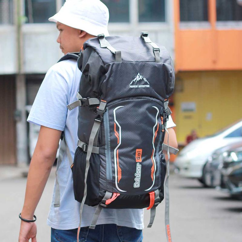 10 Varian - Outdoor Series Tas Carrier 60 Liter Keril Punggung Gunung Muncak Mudik Camping Cordura