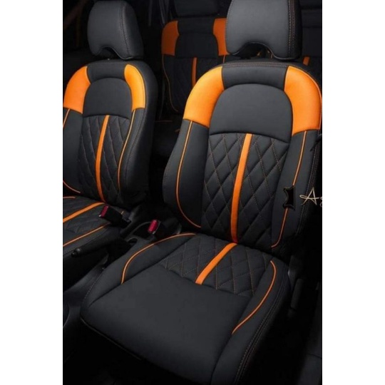 Sarung Jok Mobil Brio Rs/Brio Satya Fullset Depan Belakang(1Set) Bahan Zeus