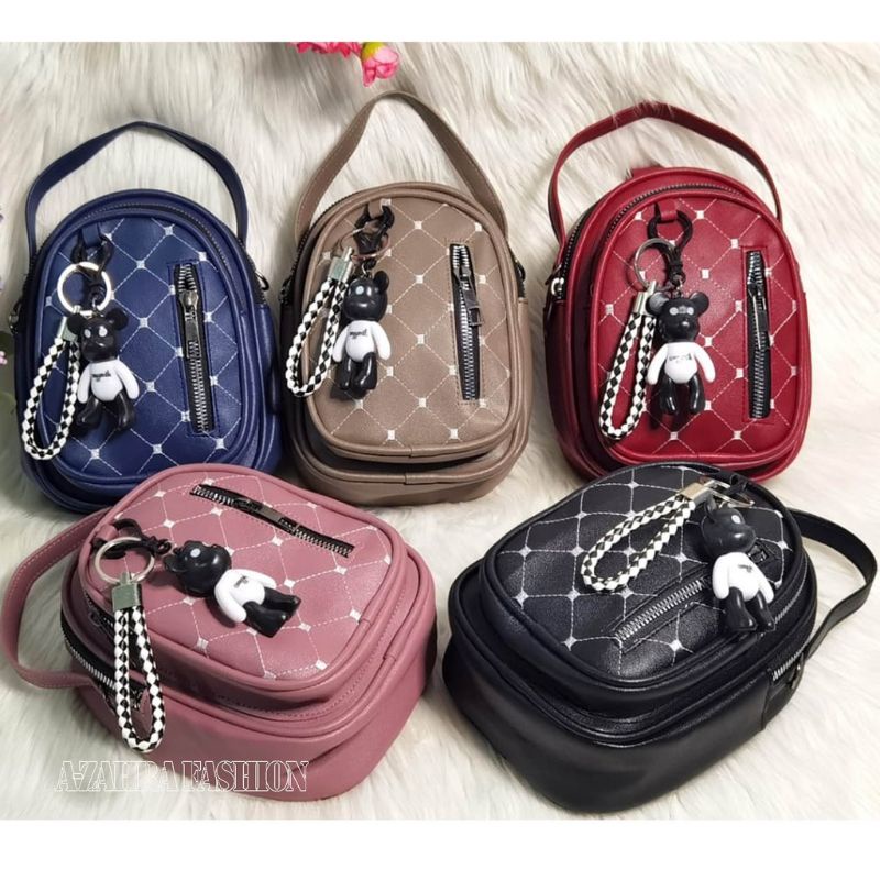 tas ransel mini / slingbag mini/ tas 3 in 1/tas tempat hp/tas ready kota padang/SLING BACKPACKS BORD