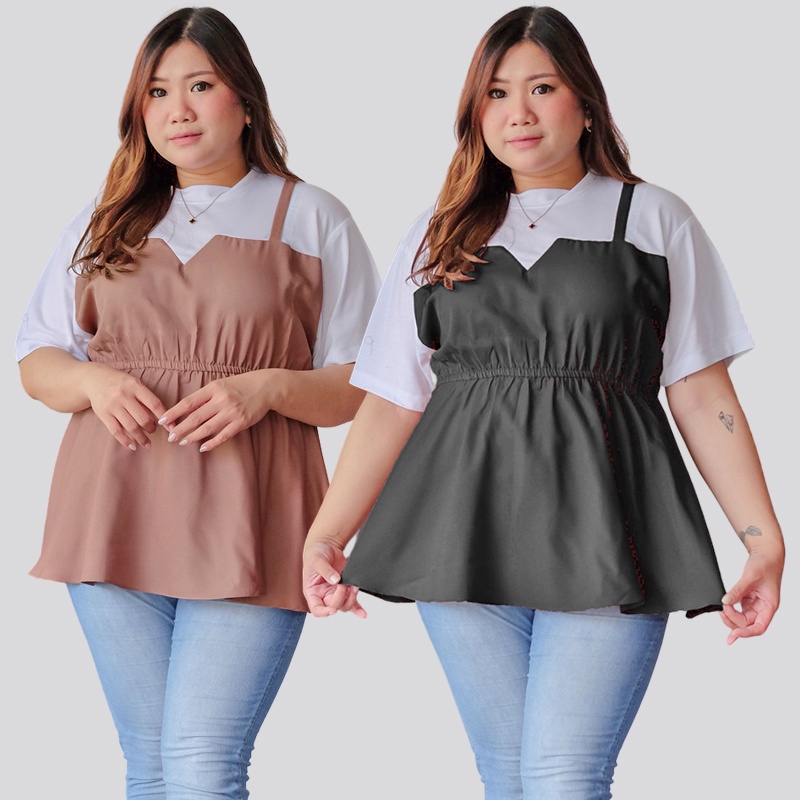 ARENA - Atasan Wanita Jumbo Kombinasi Kaos