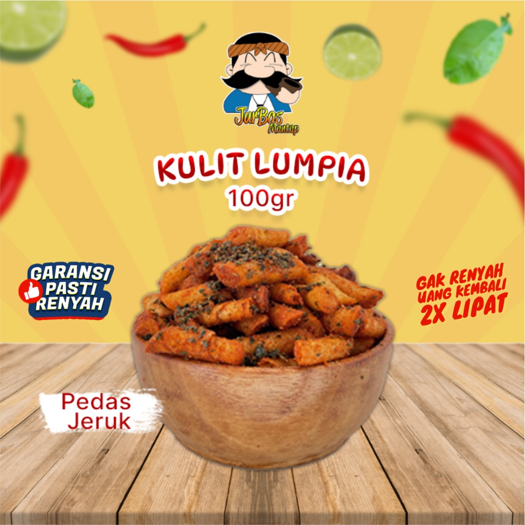 

Kulit Lumpia Goreng 100 gram Pedas Jeruk