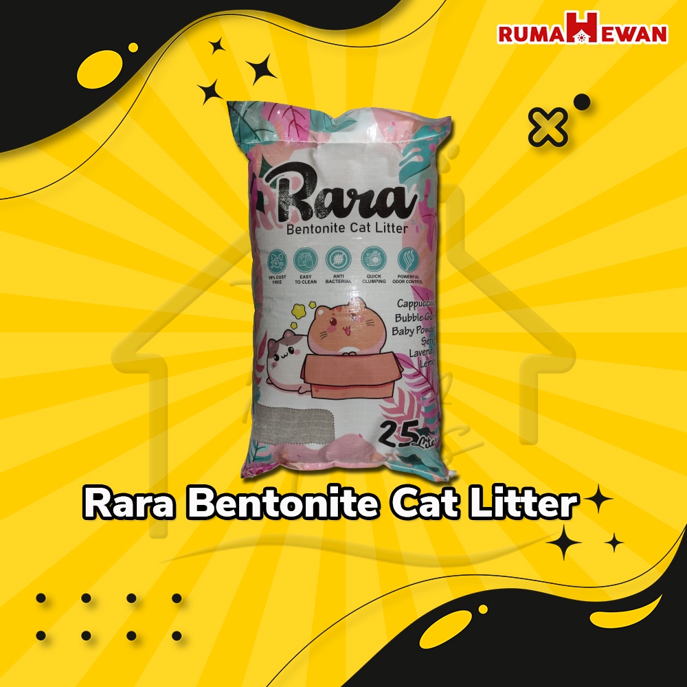 Pasir Rara 25ltr / Rara Bentonite Cat Litter