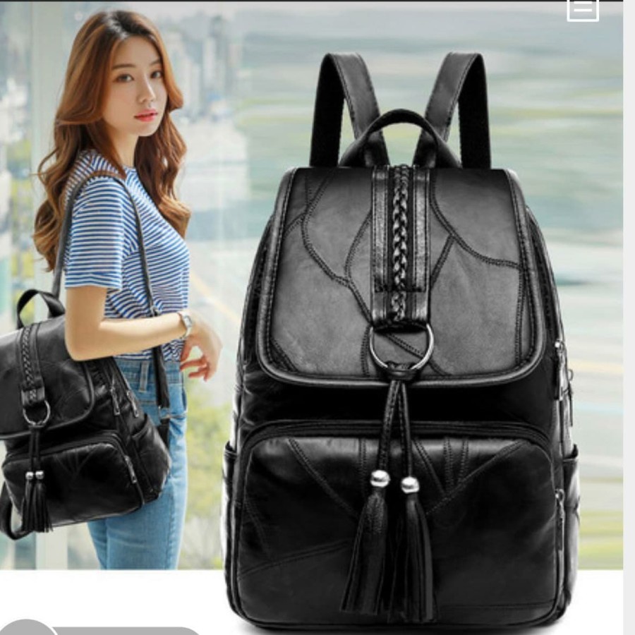 Tas ransel backpack wanita bahan kulit